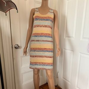 Chloé Striped Cotton Knit Tank Dress Large